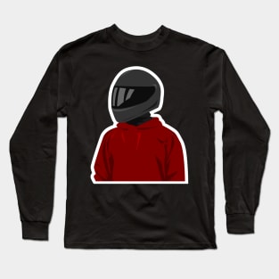 Rider with Helmet Long Sleeve T-Shirt